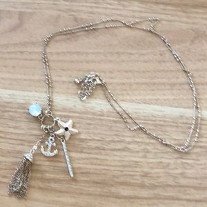 Gold Statement necklace anchor starfish